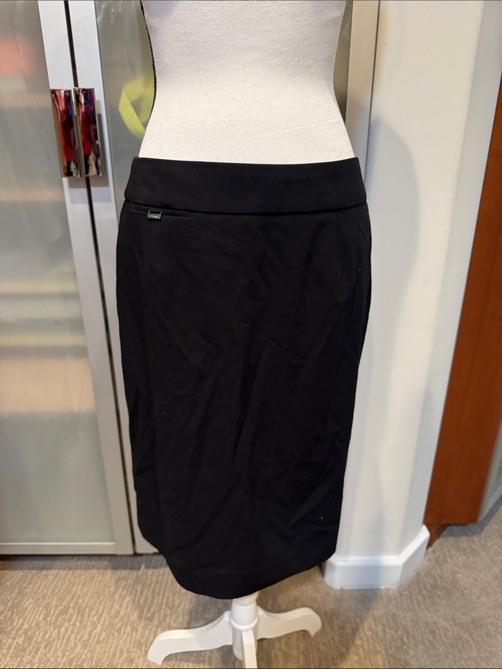 Calvin Klein Black Midi Pencil Skirt